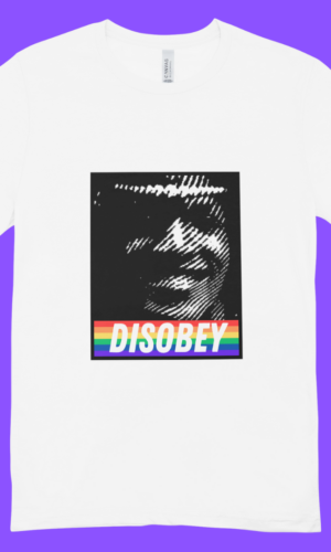 DISOBEY Pride White T
