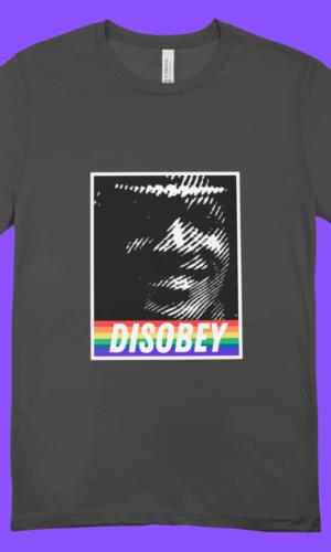 DISOBEY Pride Black T